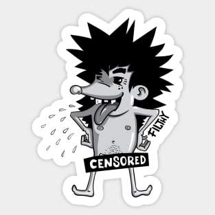 Filthy hedgehog Sticker